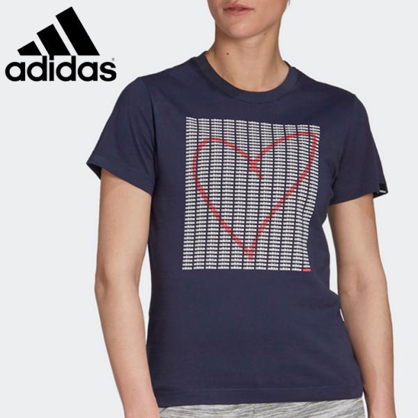 Tシャツ 半袖 レディース アディダス Adidas W Adi Heart グラフィック Tee スポーツウェア 女性 プリントt ロゴ トップス フィットネス Ixw51 Gd4997 Apworld 通販 Paypayモール