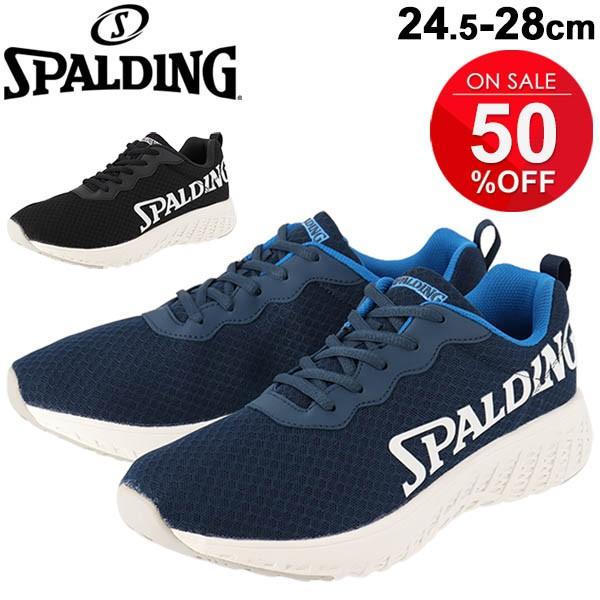 SPALDING ランニングシューズ メンズ 4E ワイド設計 スニーカー