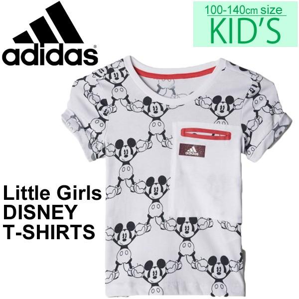 キッズ Tシャツ 子供服 アディダス Adidas ディズニー コラボ ミッキーマウス プリントt 総柄 100 140cm 女の子 ガールズ かわいい カットソー Mlr85 Apworld 通販 Paypayモール