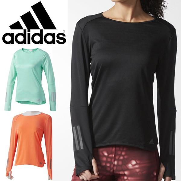 ランニングシャツ 長袖 レディース アディダス Adidas Response Tシャツ クルーネック 女性用 ジョギング フィットネス 吸汗速乾 Climalite Ndx Apworld 通販 Paypayモール