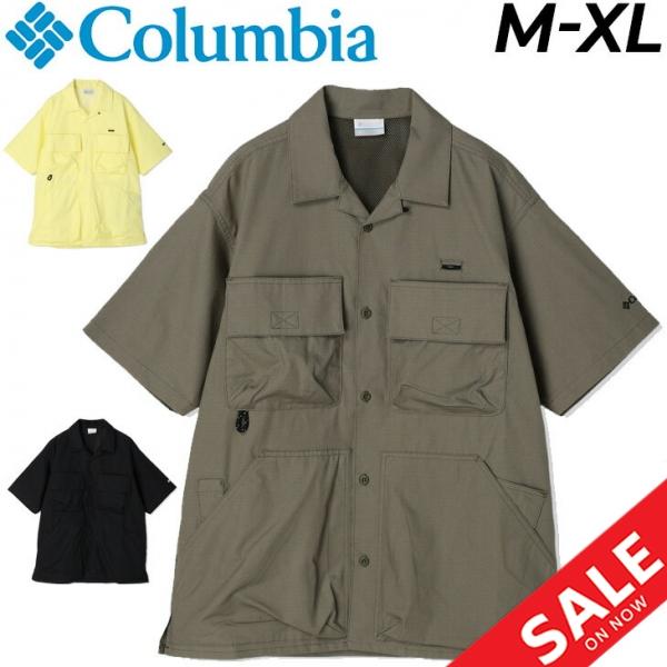 Columbia 半袖 開襟シャツ メンズ アウター コロンビア COLUMBIA