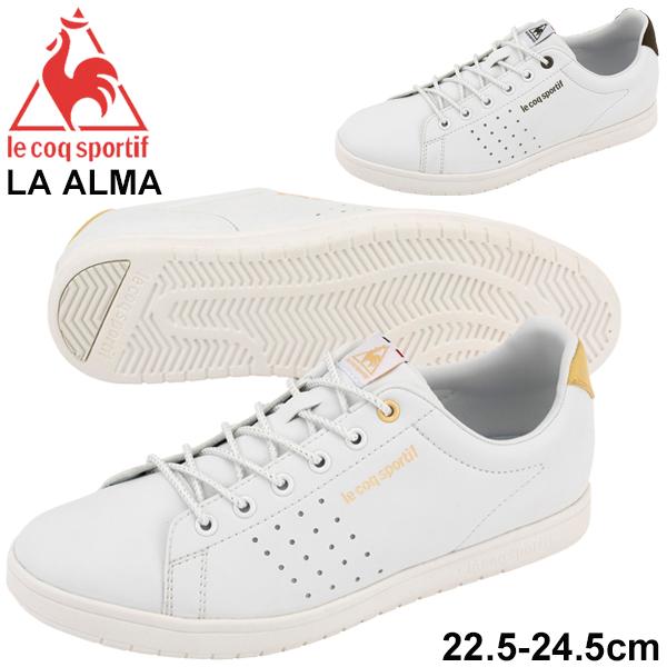 コートスニーカー レディース シューズ ルコック Le Coq Sportif La アルマ ローカット コートスタイル 薄底 軽量 女性 靴 シンプル Ql3qjc63 Apworld 通販 Paypayモール