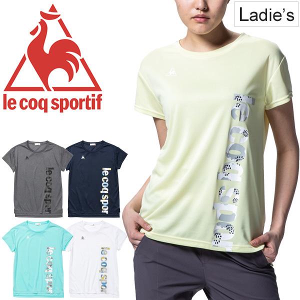 Tシャツ 半袖 レディース ルコック スポルティフ le coq sportif スポーツウェア トレーニング ランニング 部活 女性  半袖シャツ/QMWOJA01