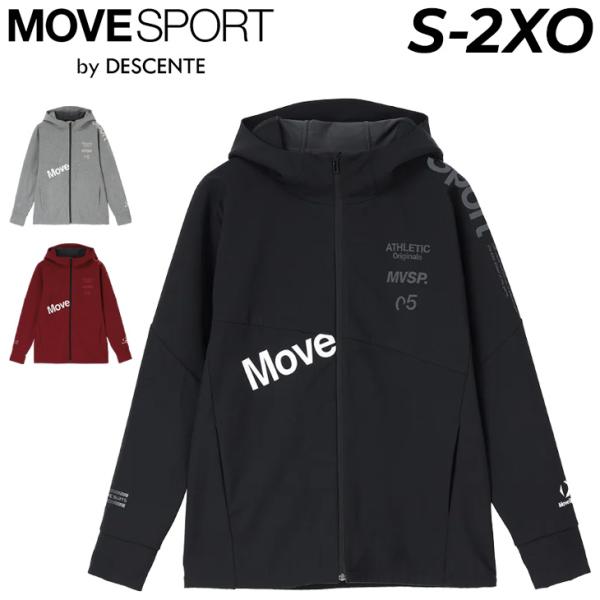 デサント ムーブスポーツ ボンディングジャケット メンズ MOVESPORT by DESCENTE 裏起毛 防寒ジャケット 防風 撥水 保温 ストレッチ フード付き /ST6FWB32M