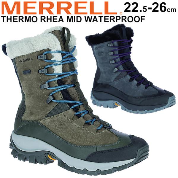 ウィンターブーツ レディース 防水 保温 シューズ メレル MERRELL THERMO RHEA MID WATERPROOF /W189【取寄】【返品不可】 :W189:APWORLD 通販 - Yahoo!ショッピング