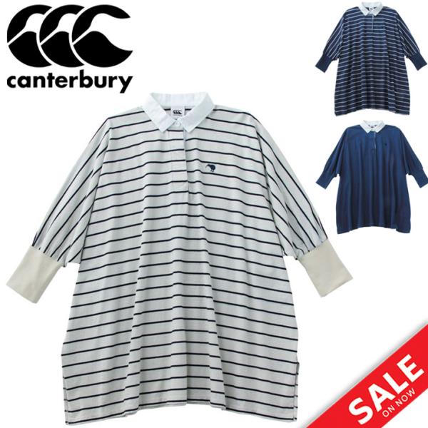 【カンタベリー（Canterbury）】　ポンチョ風　ラガーシャツ カンタベリー ラガーシャツ レディース 長袖 canterbury