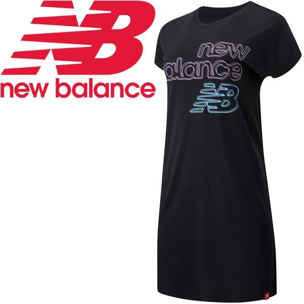 半袖 ワンピース Tシャツドレス レディース ニューバランス Newbalance エッセンシャルズ Tokyo Night Tドレス スポーティ Wd Wd Apworld 通販 Yahoo ショッピング