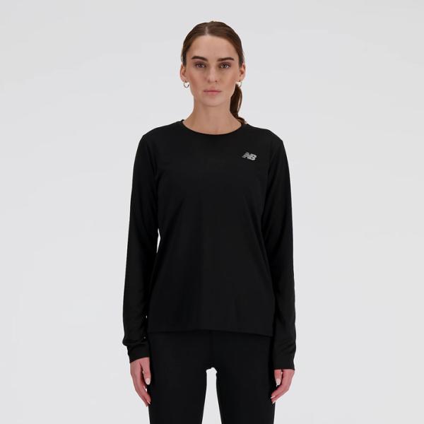 ニューバランス 長袖 Tシャツ レディース Newbalance Sport Essentials ランニングウェア マラソン ジョギング 陸上 トレーニング 女性用 /WT41225-BK