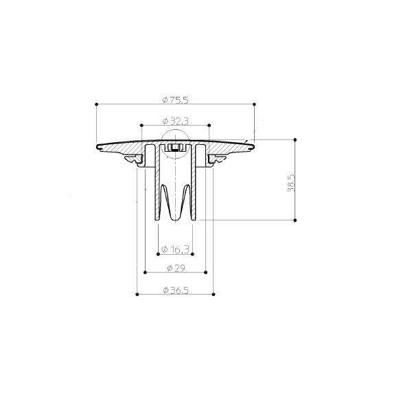 TOTO AFKA117N2 フランジレス用密閉栓 浴槽周り