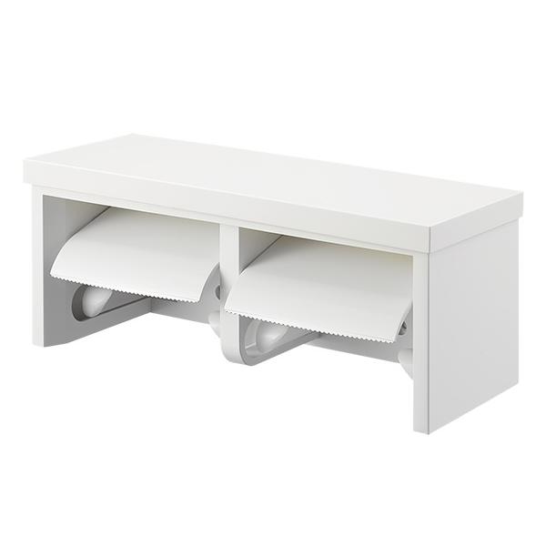 他サイト： SANEI(三栄水栓) W2810-MW2 ダブルペーパーホルダー棚付の商品画像