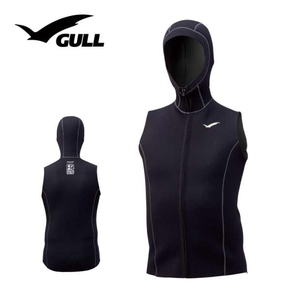 フードベスト ウエットスーツについて ブランド GULL / ガル。2mm×3mm FIR HOODVEST。2mm×3mmFIRフードベストメンズ。GW-6659A 水温が低いシーズンの防寒に役立ち、運動性にも考慮しながら、着脱性にも優れ...