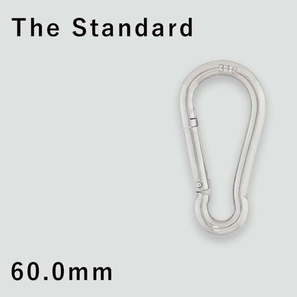 スナップフック The Standard ザ・スタンダード 60mm ダイビング アクセサリー パーツ ステンレス製 重器材