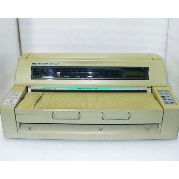 沖データ OKI マイクロライン OKI MICROLINE 8480SU2-R MICROLINE OKI(沖データ) 8480SU2-R ドットプリンター / 筐体に日焼け