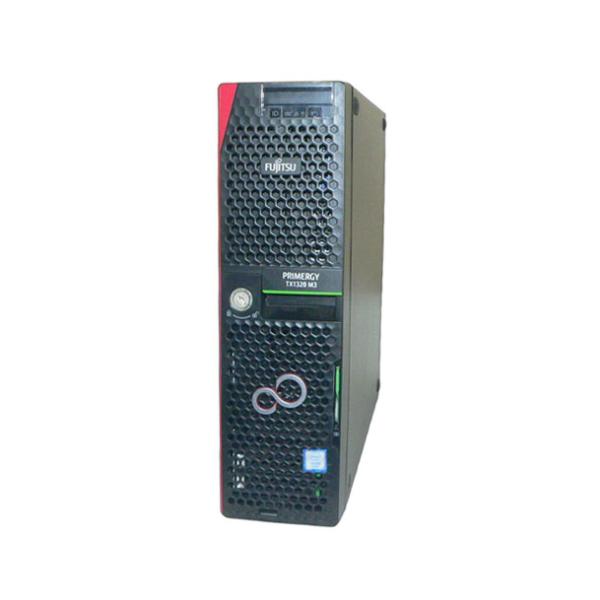 富士通 PRIMERGY TX1320 M3 (PYT1323T2S) Xeon E3-1220 V6 3.0GHz メモリ 8GB HDD 1.2TB×2(SAS 2.5インチ) DVD-ROM