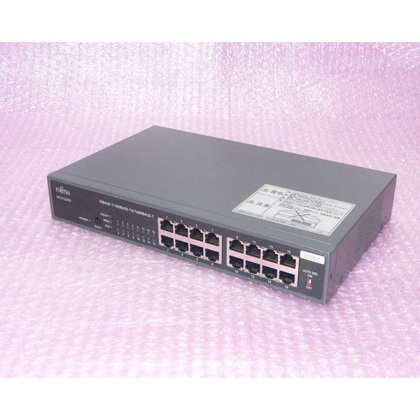 Fujitsuギガ対応16ポートスイッチングハブSH1516ATD 富士通（FUJITSU） SH1516ATD スイッチングハブ 16ポート : アクア