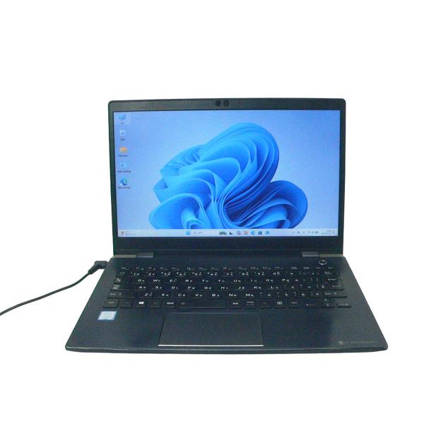 中古ノートパソコン Windows11 Pro 64bit 東芝 DynaBook G83/DN Core i5-8250U 1.6Ghz 8GB 256GB(NVMe SSD) 13.3インチ(1366×768) AC欠品
