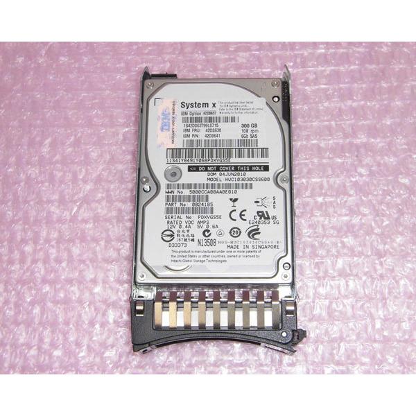 IBM 42D0638 (42D0641) SAS 300GB 10K 2.5インチ 中古ハードディスク 