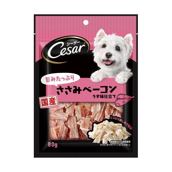 他サイト： シーザー　スナック　旨みたっぷりささみベーコン　80gの商品画像