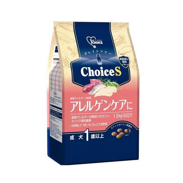 《セット販売》 アースペット ファーストチョイス ChoiceS アレルゲンケアに 成犬1歳以上 (1.2kg)×6個セット ドッグフード