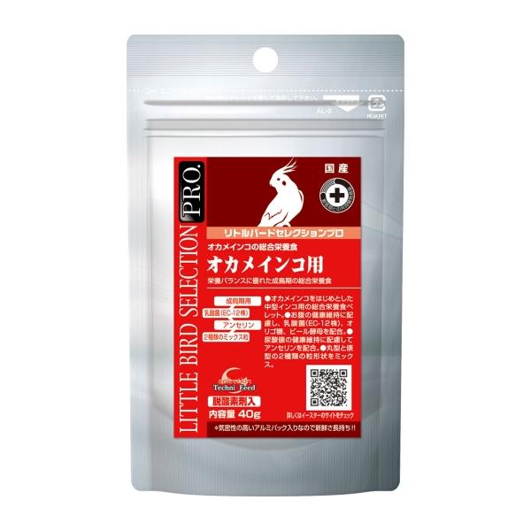 オカメインコの総合栄養食／栄養バランスに優れた成鳥期の総合栄養食。オカメインコをはじめとした中型インコ用の総合栄養食ペレット。お腹の健康維持に配慮し、乳酸菌（EC-12株）、オリゴ糖、ビール酵母を配合。尿酸値の健康維持に配慮してアンセリンを...