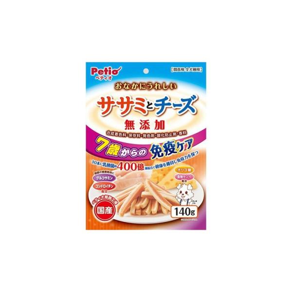 おなかにうれしい 無添加 ササミとチーズ ７歳からの健康ケア１４０ｇ