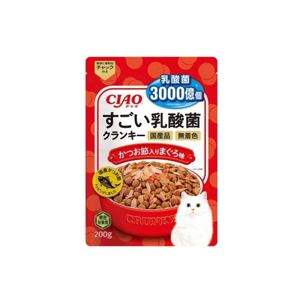 CIAO　すごい乳酸菌クランキー　かつお節入り　まぐろ味200g