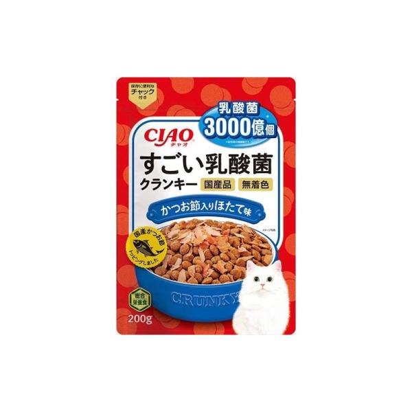 CIAO　すごい乳酸菌クランキー　かつお節入り　ほたて味200g
