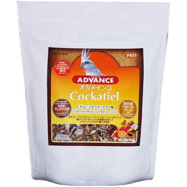 基本のシードミックスとペレットフード、フルーツ・ナッツをブレンドし、飽きのこないおいしさと栄養価を追求したオカメインコのための総合栄養食です。腸内環境を整え健康をサポートする乳酸菌(フェカリス菌)をペレットフードにプラスしました。