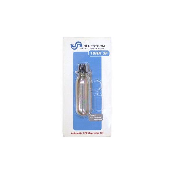 18HR3F -KIT　Halkey roberts社製 3Fインフレーター用　手動膨脹式　18gボンベ■対応製品：BSJ-2200■メーカー：Halkey roberts■ブランド：ブルーストーム（高階救命器具）