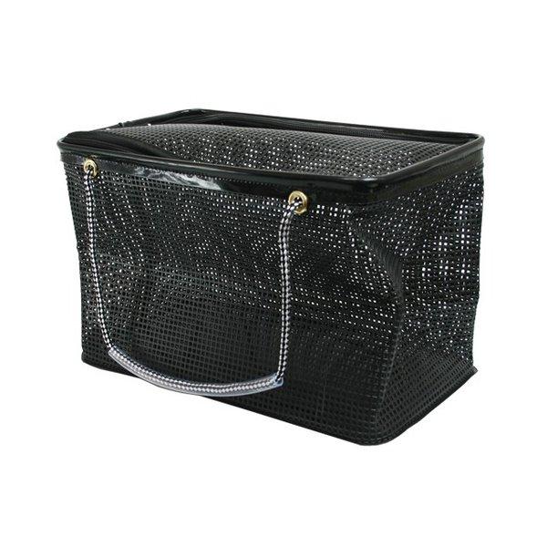 タカ産業 フタ付 ザルバッカン 38cm 731-角 EVA メッシュバッカン 角型 22×38×25cm 水切り 魚取り出し簡単 検量対応 海釣り 磯釣り 堤防釣り ブラック 爆買