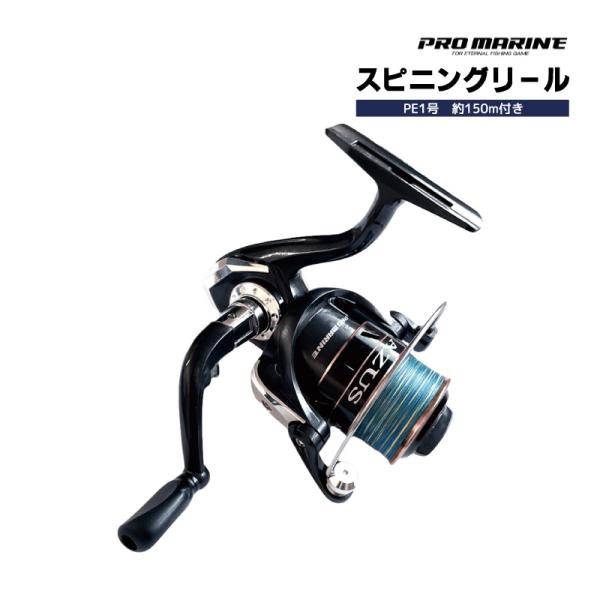 エイザス AZ3000SPE 釣り PE1号 150m糸付き 箱無し スピニングリール プロマリン アクアビーチセール