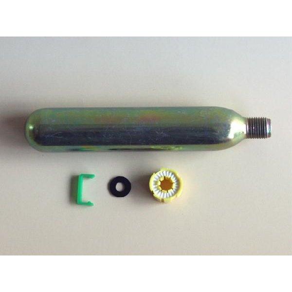 ★オーシャン旧ＬＧ-1型・ＷＲ-1型（2015年3月まで製造）用（自動式）交換用ボンベ＆自動膨張スプールセット■セット内容：緊急手動レバー留めピン・スプール・ガスボンベ■内容量　　 ：33グラム（炭酸ガス）■ボンベ重量：145グラム■定価：...