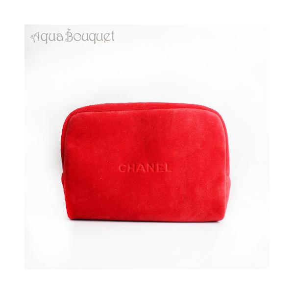 CHANEL ♥シャネル ♥ノベルティ ♥ポーチ♥ レッド♥未使用品 aquabouquet_090592