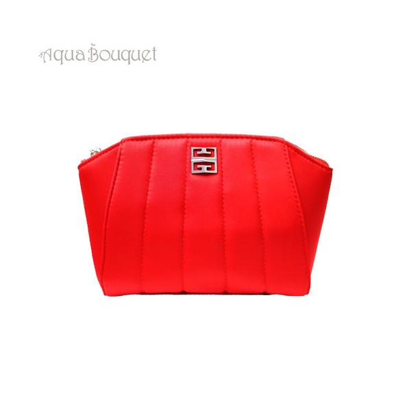 [ ブランド ] ジバンシィ GIVENCHY[ 商品区分 ] 雑貨[ 種別 ] 化粧ポーチ[ 原産国 ] 海外製 (並行輸入品)[ 商品について ] #レッドカラーにステッチがおしゃれなポーチ#シルバーのロゴとチャームがアクセント#メイク...