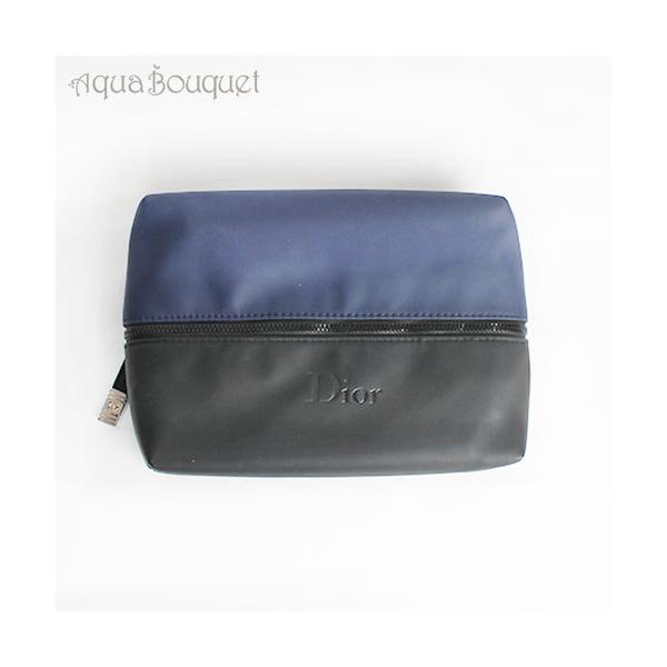 クリスチャンディオール トゥルース ジェネリック ポーチ バイカラー ネイビー ブラック CHRISTIAN DIOR TROUSSE GENERIC  POUCH BY COLOR NAVY BLACK[4921]冬