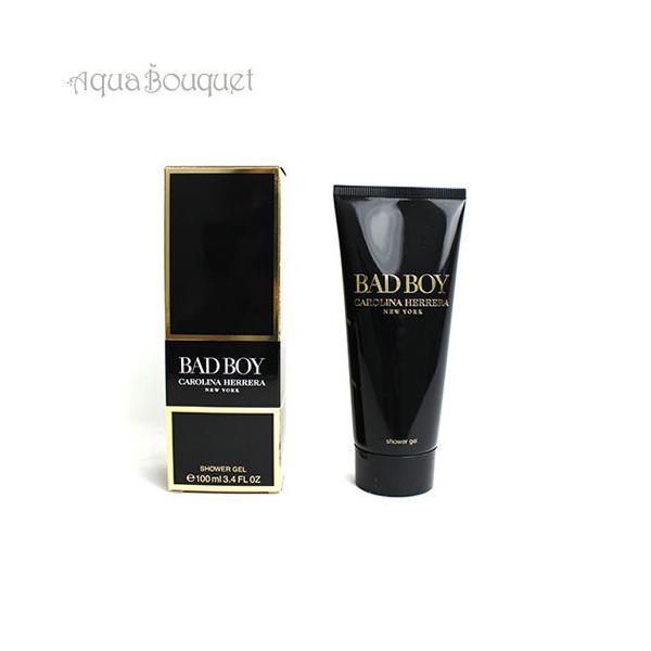 LCiw obh {[C V[WF 100ml  fB[X CAROLINA HERRERA BAD BOY SHOWER GEL [o3q]