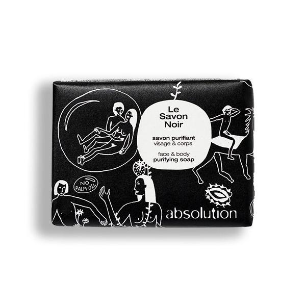 Au\V TH m[ tFCX {fB \[v 100g ABSOLUTION LE SAVON NOIR FACE  BODY SOAP [opo]