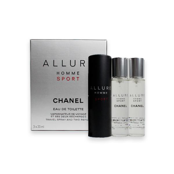 シャネル 香水 アリュール オム スポーツ オードトワレ トラベル スプレイ 3x20ml（本体付き）CHANEL メンズ 男性用 EDT  REFILLS [8006]冬 : cha00150 : アクアブーケ - 通販 - Yahoo!ショッピング