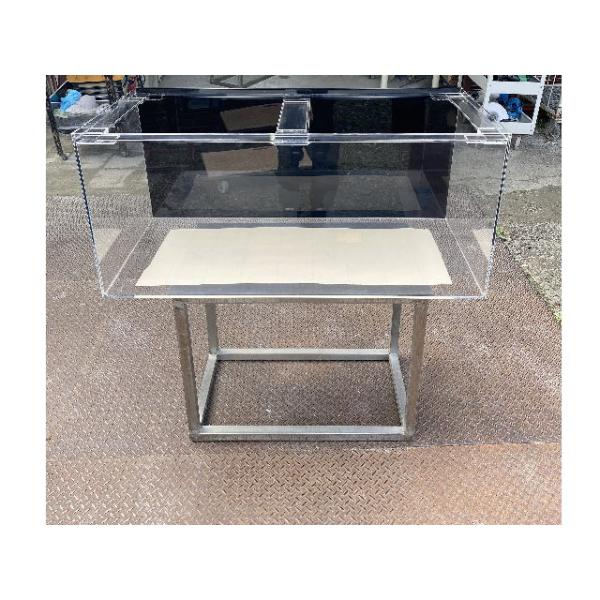在庫水槽 アクリル水槽 1000x450x450mm 板厚6mm 底5mm 背面黒バック