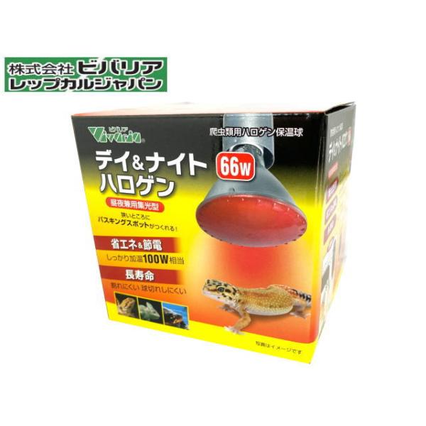 商品名：デイ＆ナイト ハロゲン 66W爬虫類用ハロゲン保温球昼夜兼用集光型・集光型照射狭い所にバスキングスポットがつくれる・省エネ＆節電一般的な保温ランプに100W相当の高温度・長寿命うっかり水滴がついても割れにくい一般的な保温ランプより球...