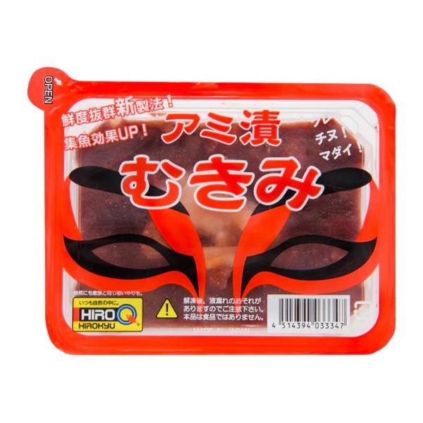 ■ヒロキュー「アミ漬 むきみ」が新製法を採用してリニューアルしました！■プリプリの海えびのむきみをそのまま集魚効果の高いアミ液に漬け込みました。■旧製品と比べ漬け込み時間を長くしたことで、しっかりとアミエビの成分が染み込んだ「むきみ」になっ...