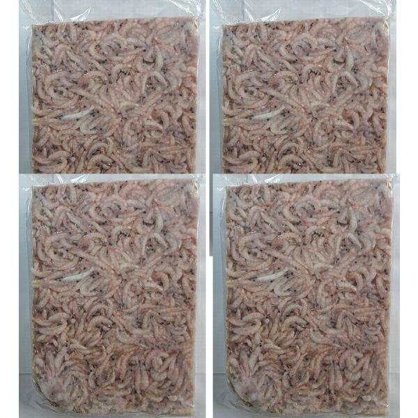 【４枚セット】特価 生オキアミ３kg ４枚セット　フカセ用オキアミＭ〜Ｌサイズの混ざり