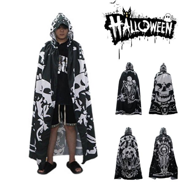 ハロウィン 衣装 死神 マント 仮装 大人 子供 男女兼用 メンズ レディース 黒いマント コスプレ コスチューム 宴会 学園祭 文化祭 演劇 イベント プレゼント