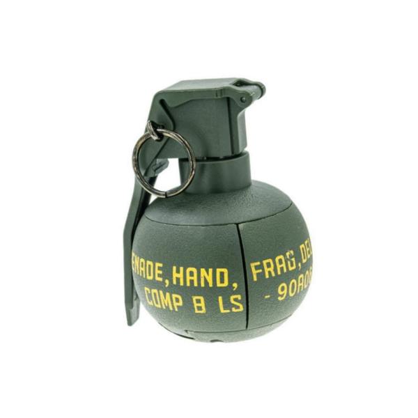 ・メーカー：ノーブランド・材質：プラスチック・重量：約120g・サイズ：約65mm×89ｍｍ・装弾数：約35発（0.12g~0.2g推奨）ピンを抜き衝撃によりスプリングの力で、BB弾を放出するエアソフト用のグレネードです。※正常に使用する際...