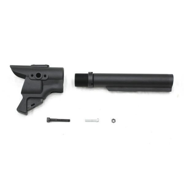 S&T M870 ストックパイプ付 M4グリップアダプター BK : ガンモール大阪