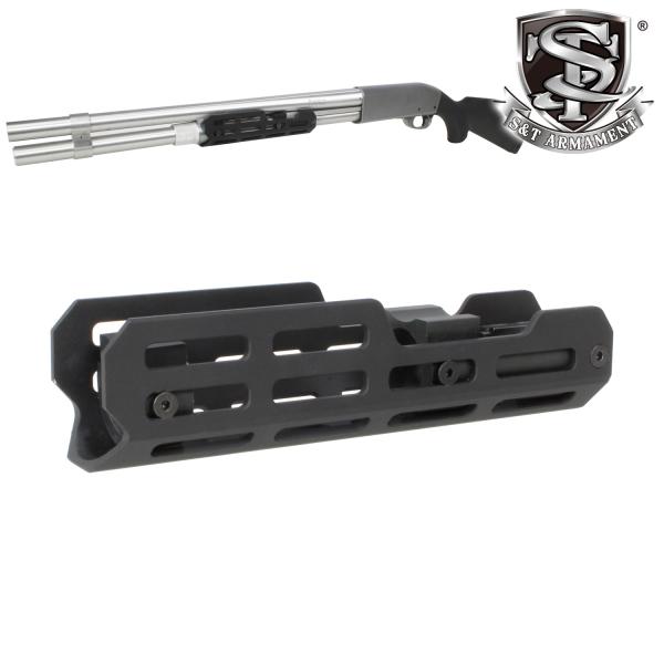 ・メーカー：S&amp;T・材質：アルミ合金・サイズ：約179*40*40mm・パッケージサイス：約300*100*41・重量：約170g・総重量（パッケージ込み）：約190g・対応：S&amp;T製 M870 ミディアム/ロング エアコッ...