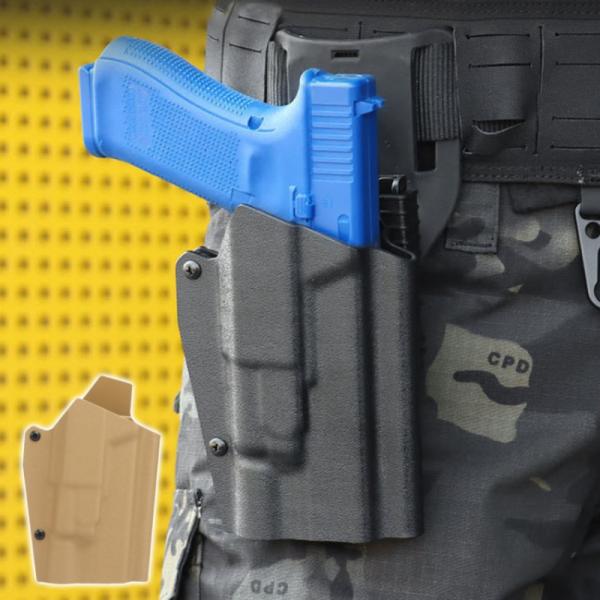 ・メーカー：WOSPORT・材質：米国産 カイデックス・サイズ：11.5*4.8*17.7cm・重量：0.14KG・総重量（パッケージ込み）：0.15KG・対応：X300 フラッシュライトを取り付けたグロックタイプのハンドガン※組み込みの際...