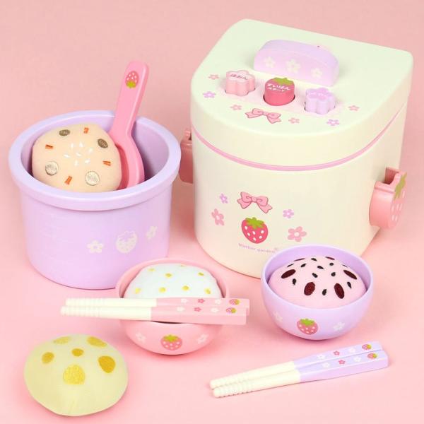 マザーガーデン Mother Garden おままごと 炊飯器 セット 新品 送料無料 木製 おもちゃ 炊きたて ままごとセット ごはん キッチン 998 和食 調理器具
