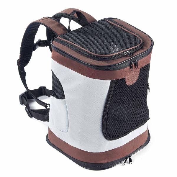Pettom ペットキャリー リュック 猫 キャリーバッグ 犬 コーヒー 可愛い 崩れないタイプ ペット 訳あり商品