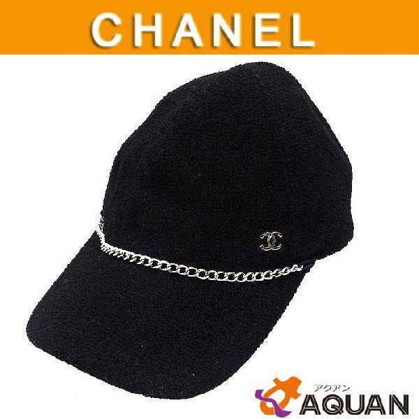 シャネル 帽子 キャップ CHANEL ココマーク チェーン レディース 